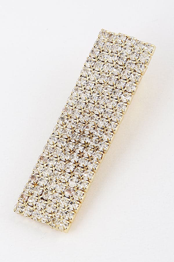 Pack of 6 - Stunning 5800 Gold Clear Rhinestone Hairpins
