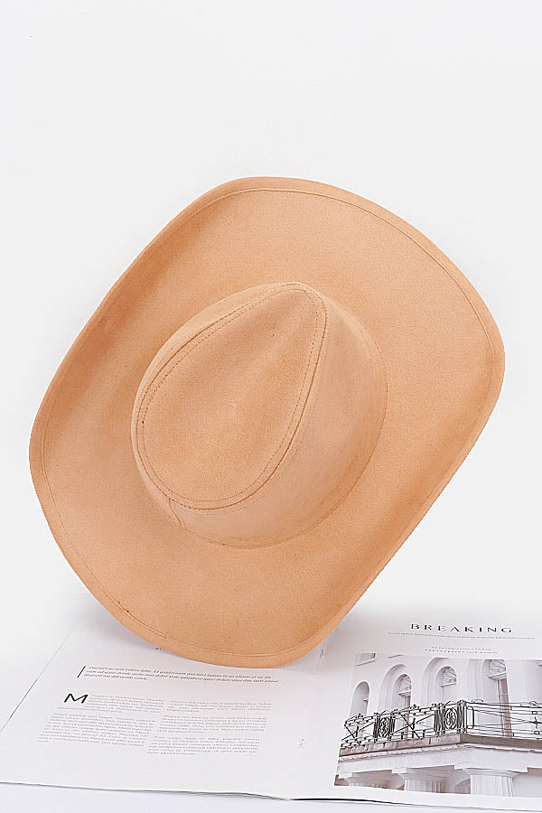 Pack of 6, Stunning White 9671 Faux Wool Cowboy Hats