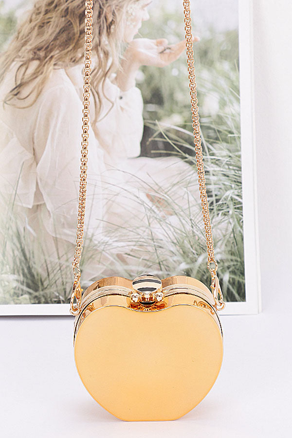 Set of 3 Metal Mini Clutches in 2611 Gold Color