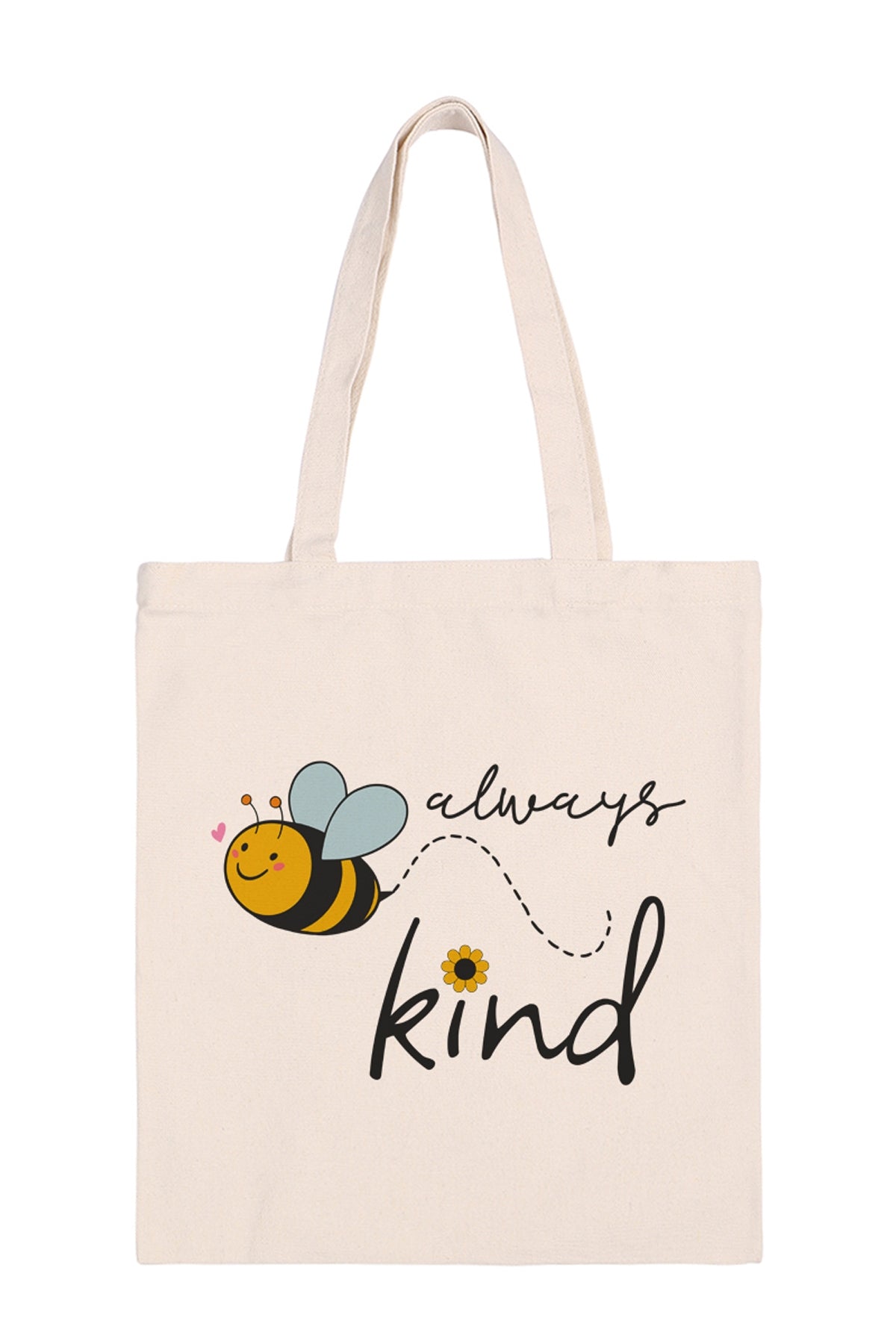 Always Bee Kind Design Minimalist Style Fashionable Tote Bags - Set of 6 Pieces
