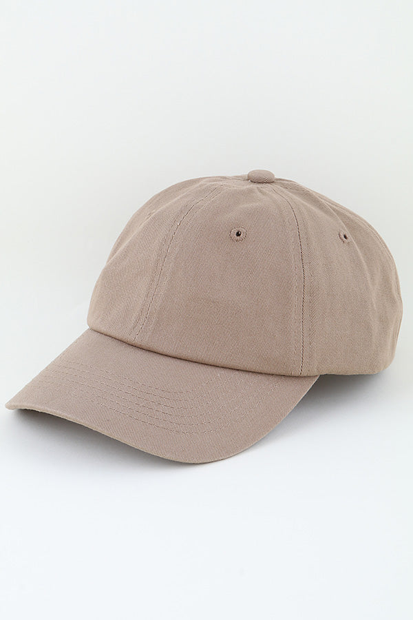 Pack of 6 Khaki Hollywood - Style Classic Caps