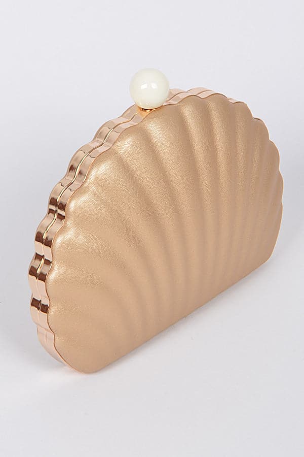Set of 3 Stunning 7426 Gold Sea Shell Clutches