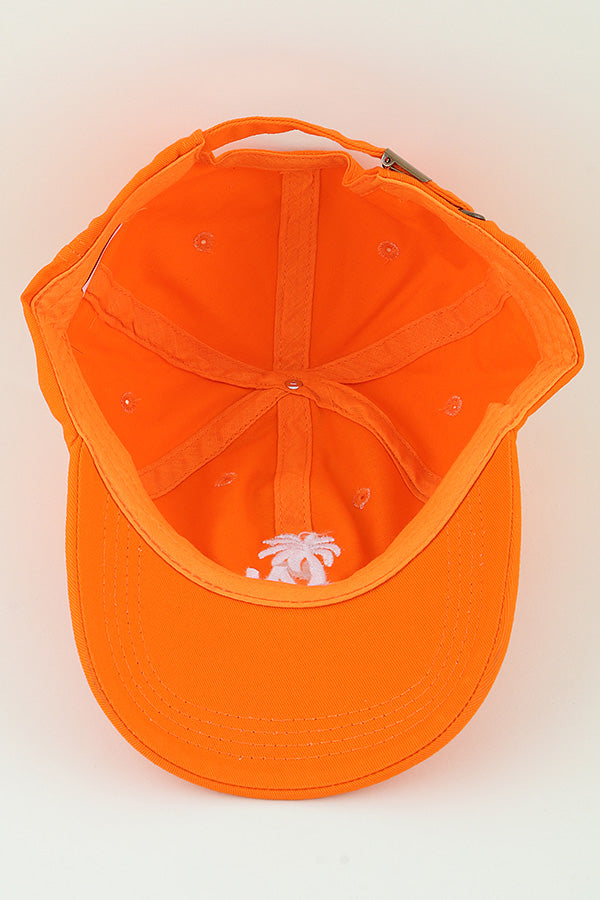 Classic Mustard Los Angeles Palm Tree Caps - Set of 6