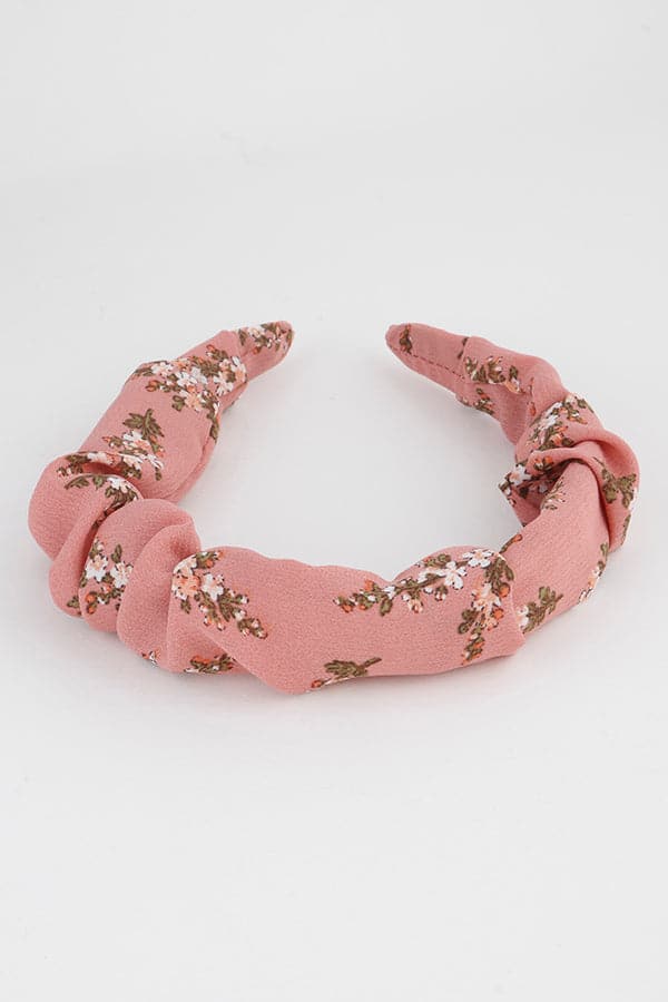 Pack of 6 - 485 Black Flower Garland Headbands