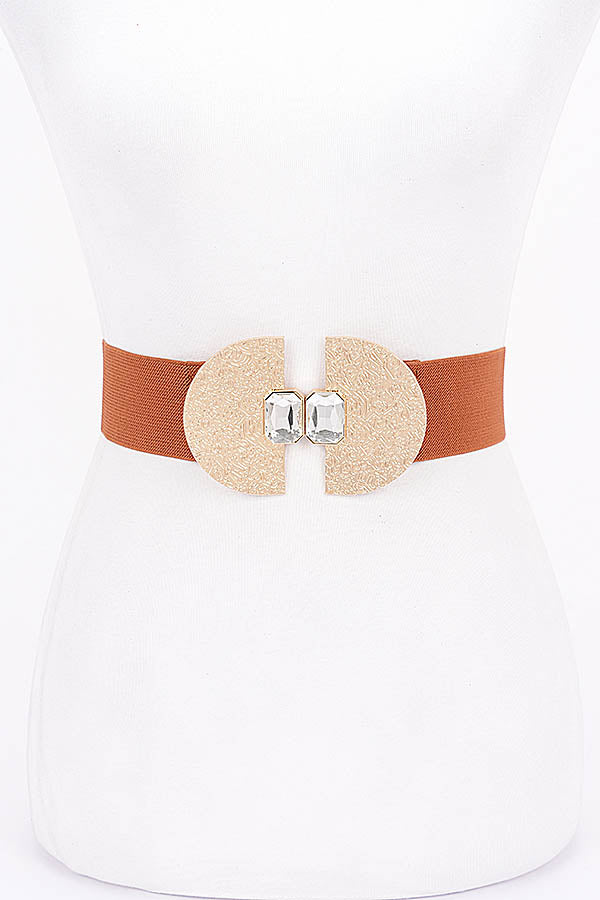 Camel Gold 4488 Elastic Metal - Buckle Belt Pack of Six Pieces