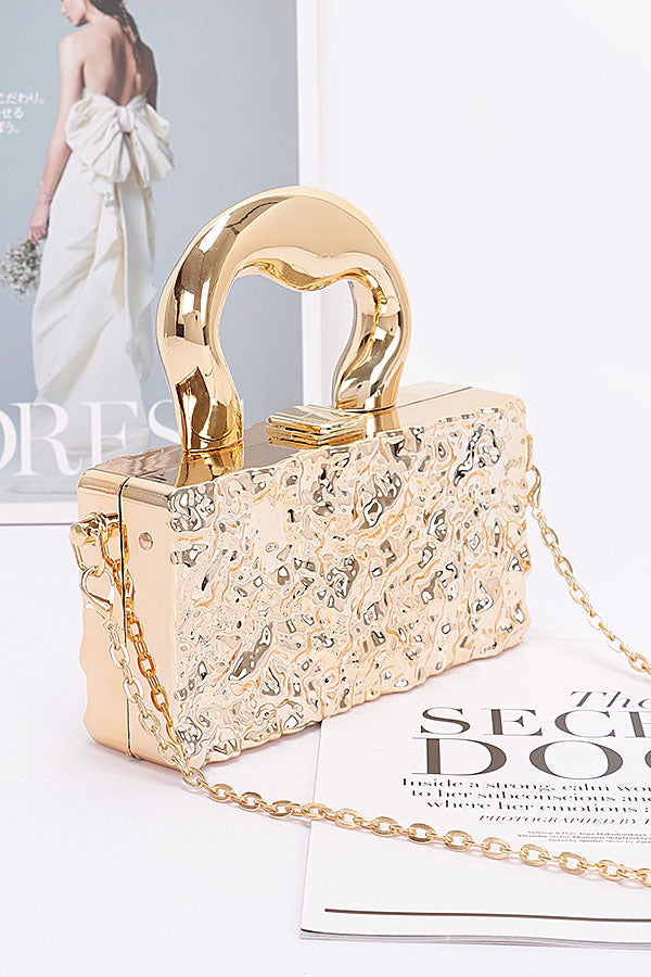Set of 3 Shimmering Gold 8836 Metallic Acrylic Bags
