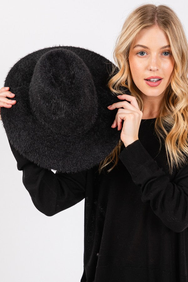 Pack of 6 Fuzzy Mauve 2710 Fedora Hats