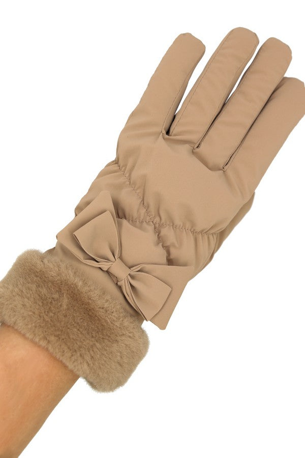 Pack of 6 Taupe 6700 Smart Touch Fleece Gloves