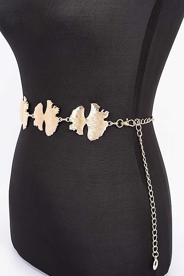 Set of 6 Gold - Metal Chain Belts (Item 0488)