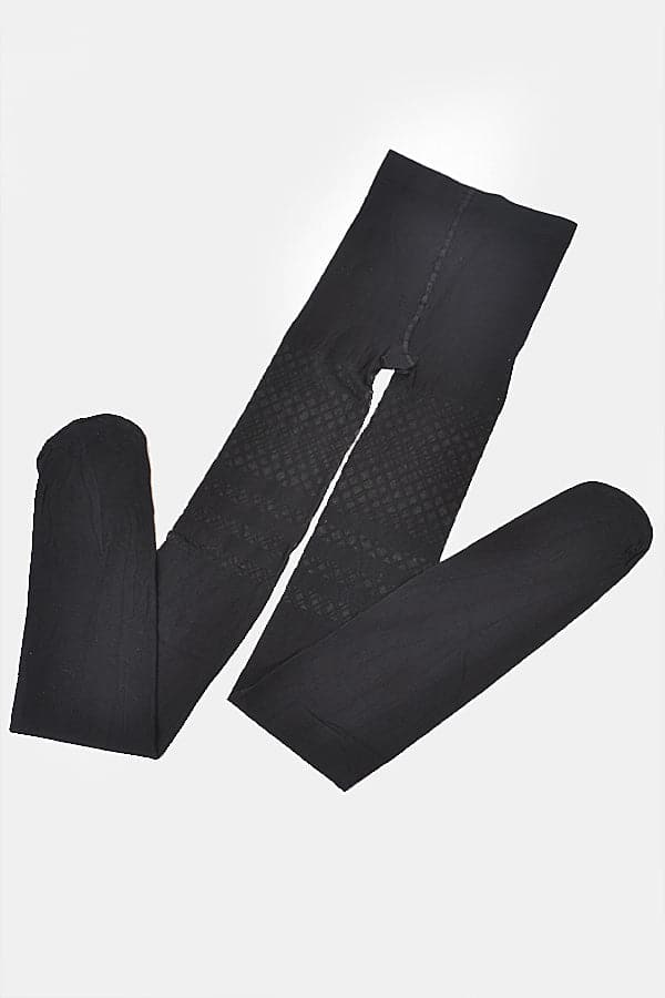 Fashionable Black Premium Tights - Pack of Six