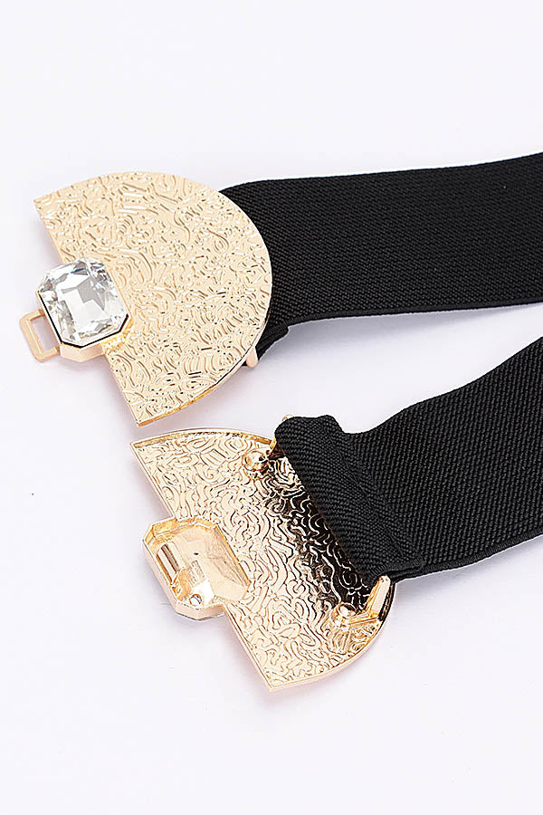 Camel Gold 4488 Elastic Metal - Buckle Belt Pack of Six Pieces