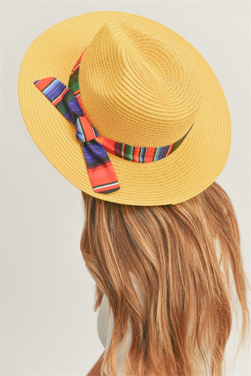 Yellow Serape Band Panama - Pack of 6 Stylish Accessories