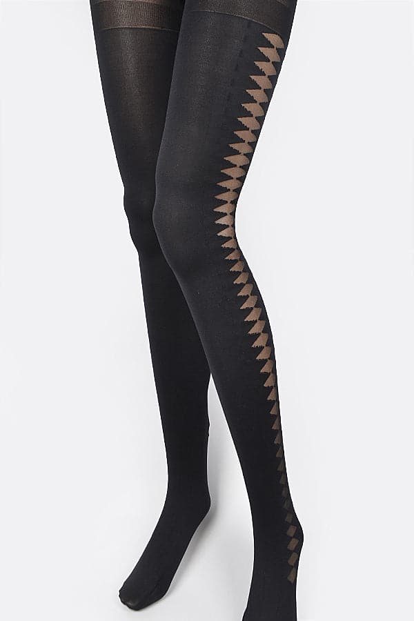 Fashionable Black Premium Tights - Pack of 6
