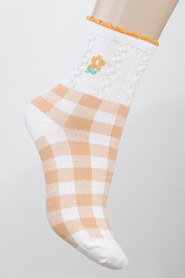 Pack of 6 Vibrant Orange 401 Socks