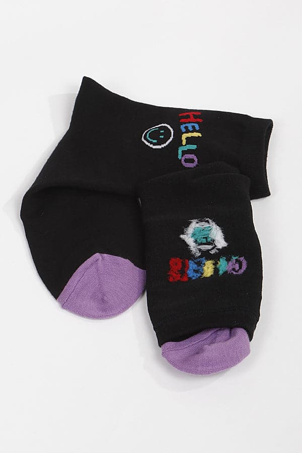 Pack of 6 Stylish 061 Blue Crew Socks