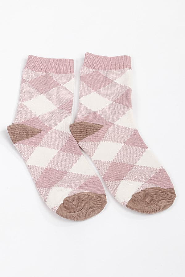 Pack of 6 131 Pink Pearl-Embellished Socks