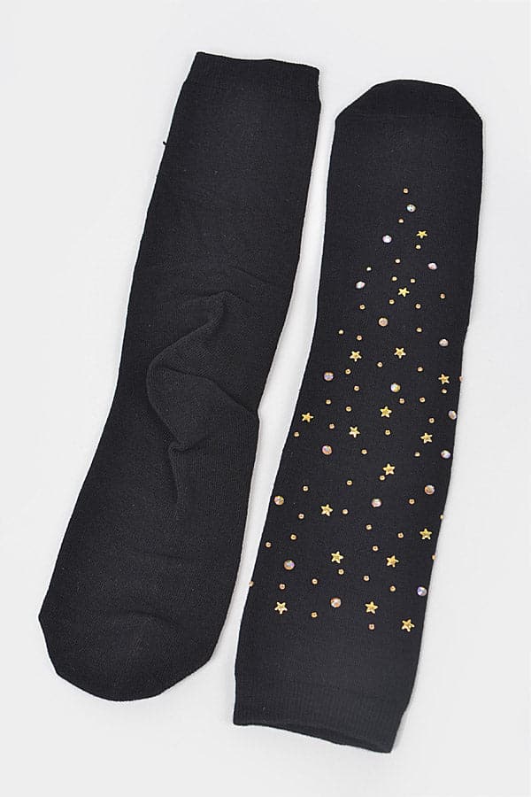 Black Fashion Socks - Pack of 6 for Stylish Look
