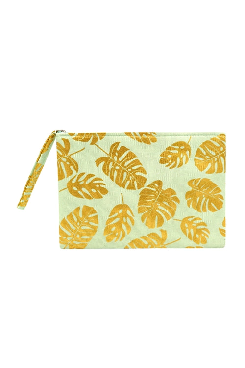 6-Pack of Gold Foil Mint Tropical Leaves Pouches