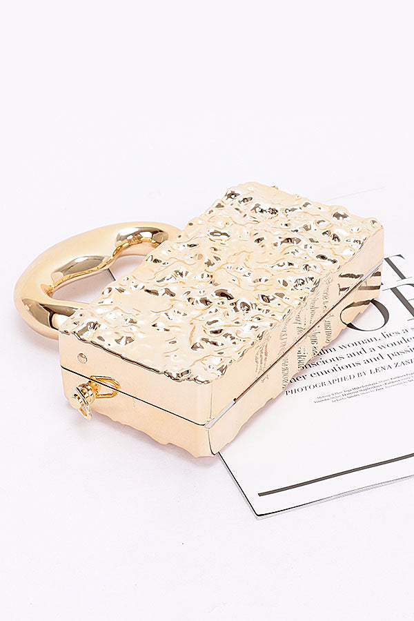 Set of 3 Shimmering Gold 8836 Metallic Acrylic Bags