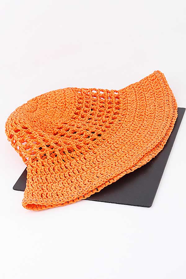 Pack of 6 Green Box Weave Bucket Hats - Product Code 560014