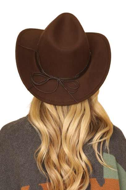 Brown Fedora Classic Tribal Band Hats - Set of 6