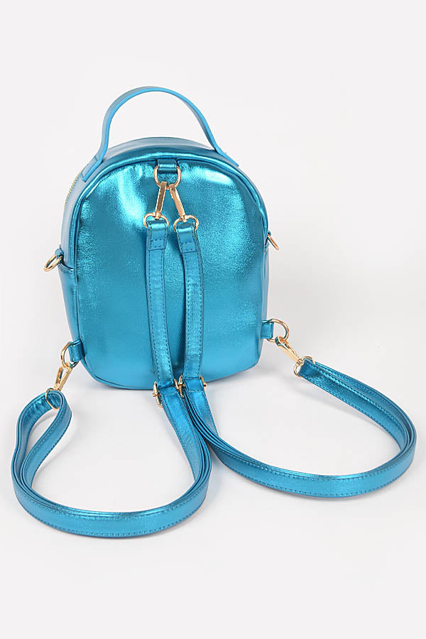 Set of 3 Metallic Green Backpacks (Model 7111)