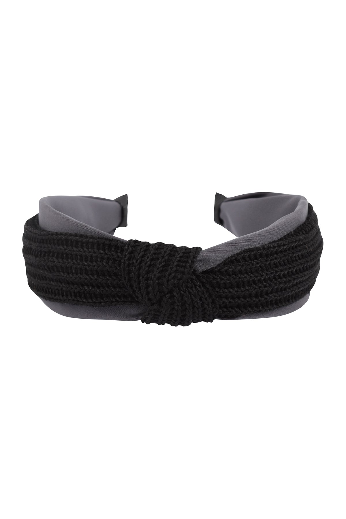Black Knitted Knot Headbands - Set of 6 Hair Accessories
