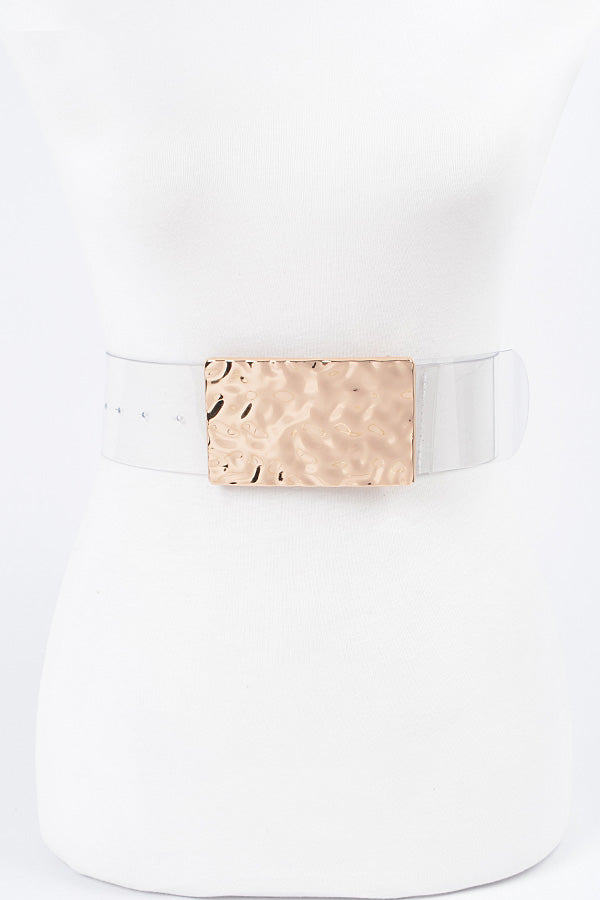 Set of 6 - 9678 Clear Gold Vintage Belts