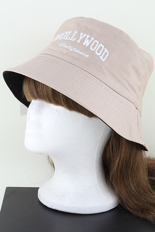 Pack of 6 Hollywood California Style Khaki Bucket Hats for Casual Wear