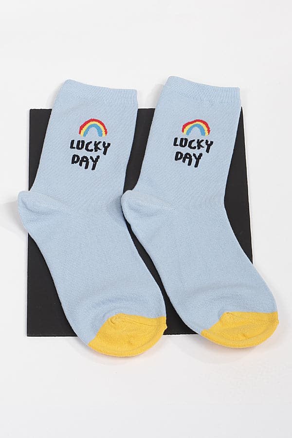 Pack of 6 Stylish 061 Blue Crew Socks
