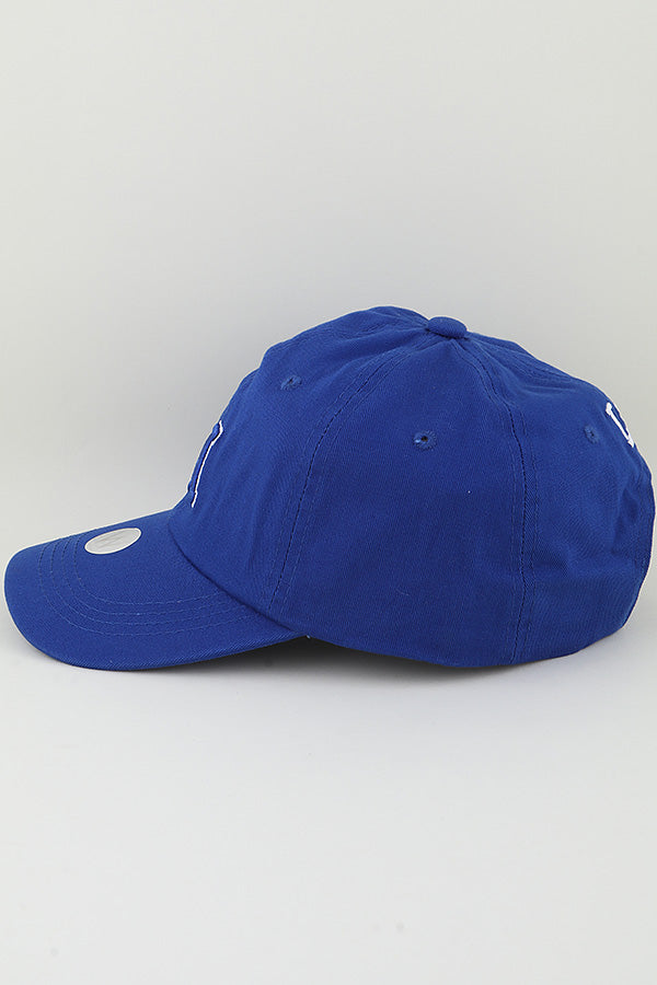 Set of 6 Cobalt - Colored LA Classic Caps for Everyday Wear