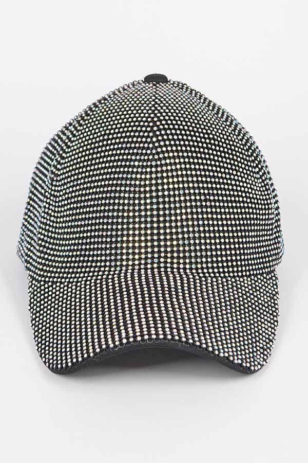 1971 Gold Ab Rhinestone Cap - Set of 6