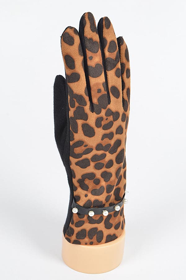 Pack of 6 Leopard Print 3348 Plaid Pattern Gloves