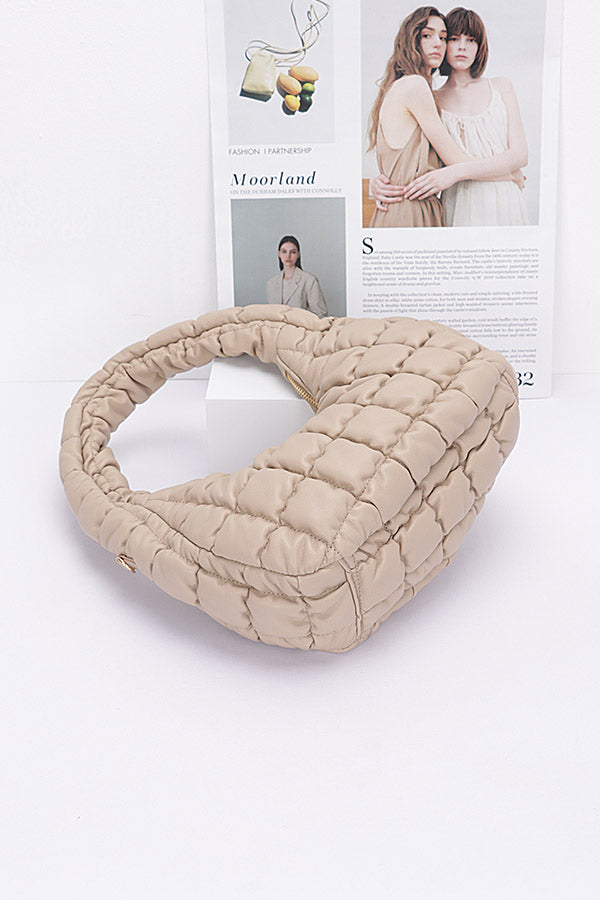 Pack of 3 Quilted Hobo Camel - Style Bags
