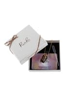 Pack of 6 Brown Natural Stone Hexagon Crystal Perfume Bottle Necklaces With Box