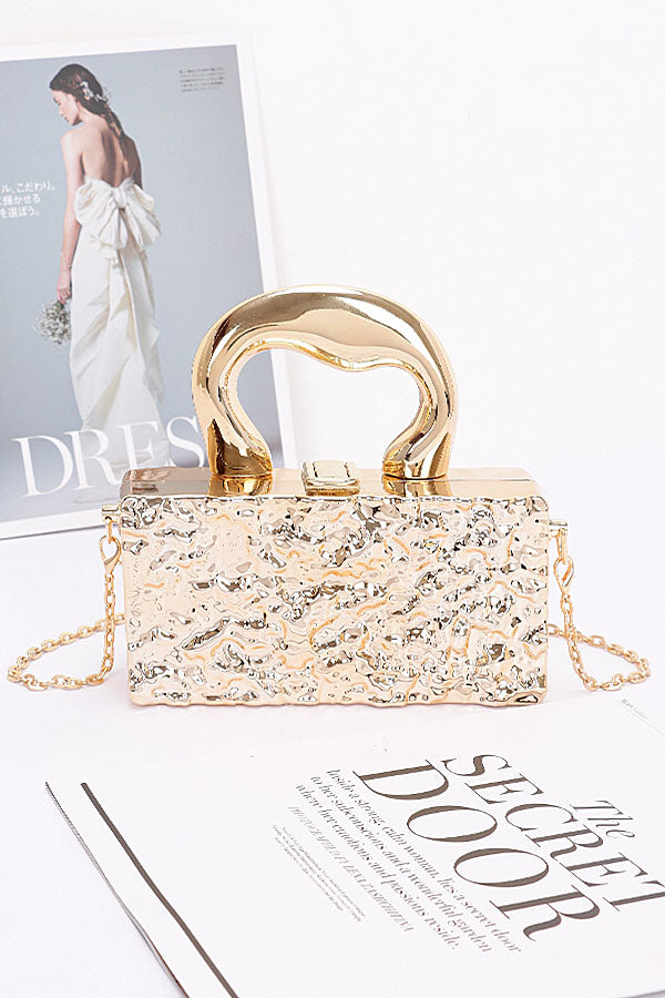 Set of 3 Shimmering Gold 8836 Metallic Acrylic Bags