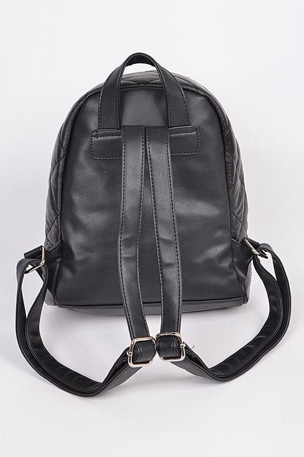 Set of 3 Poly Diamond Design Backpacks in 8796 Gold Color
