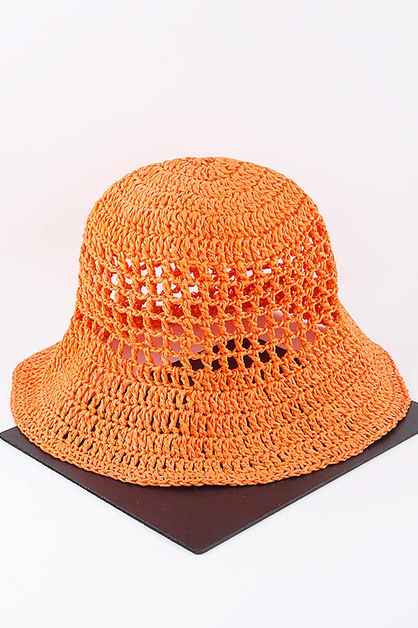 Pack of 6 Green Box Weave Bucket Hats - Product Code 560014