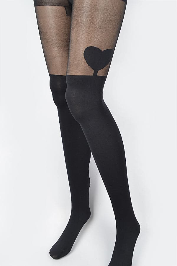 Set of 6 Premium Black 3458 Tights