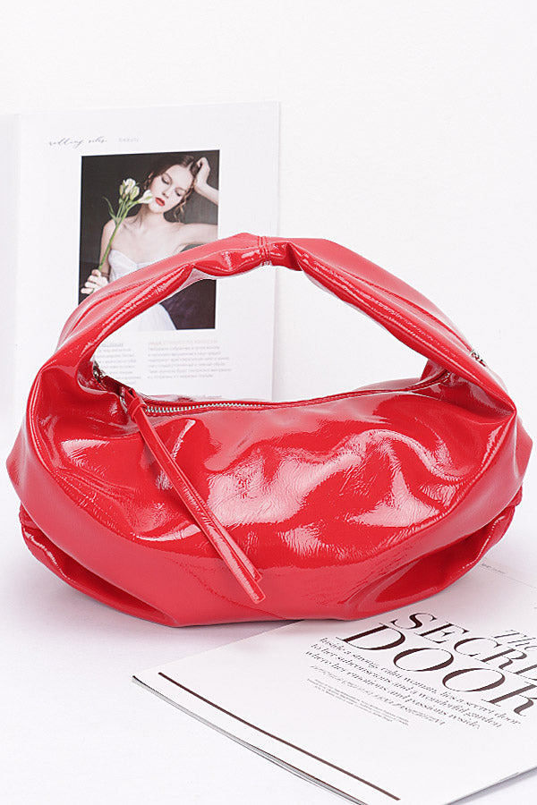 Red Patent Leather Hobo Bag - Pack of Three