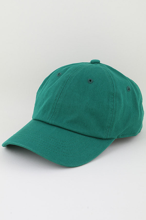 Pack of 6 Green Hollywood Style Classic Caps