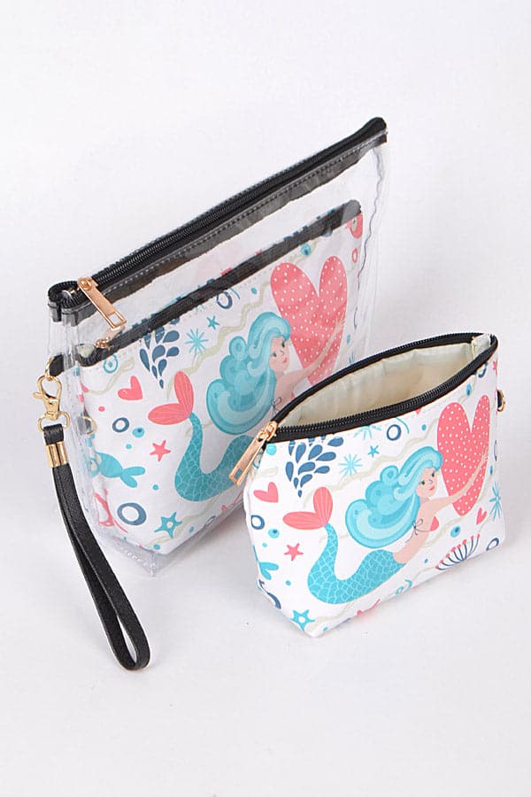 Set of Three 1926 Blue Mermaid - Inspired Lovely Clutch Bags