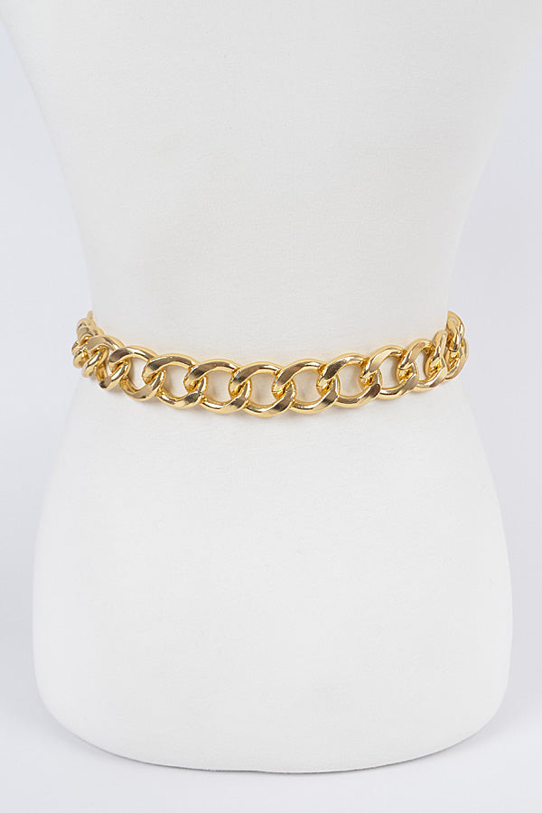 Set of 6 Premium 2667 Gold Chain Link Belts