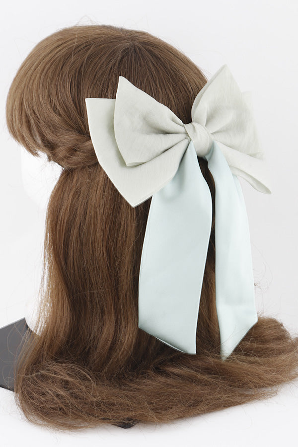 Pack of 6 Black 8768 Watercolor Ribbon Hair Clips