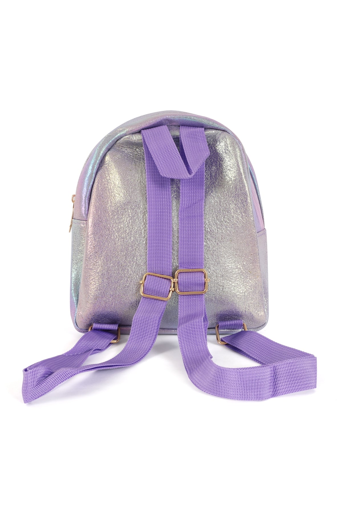 Purple Glitter Backpacks for Kids - Set of Six