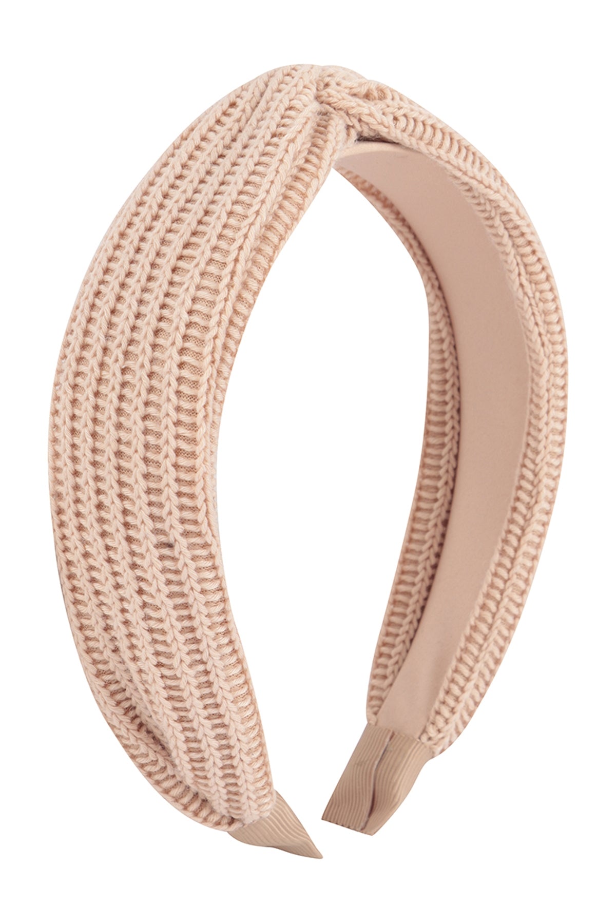 Beige Knit Knotted Headbands - Set of 6 Hair Accessories