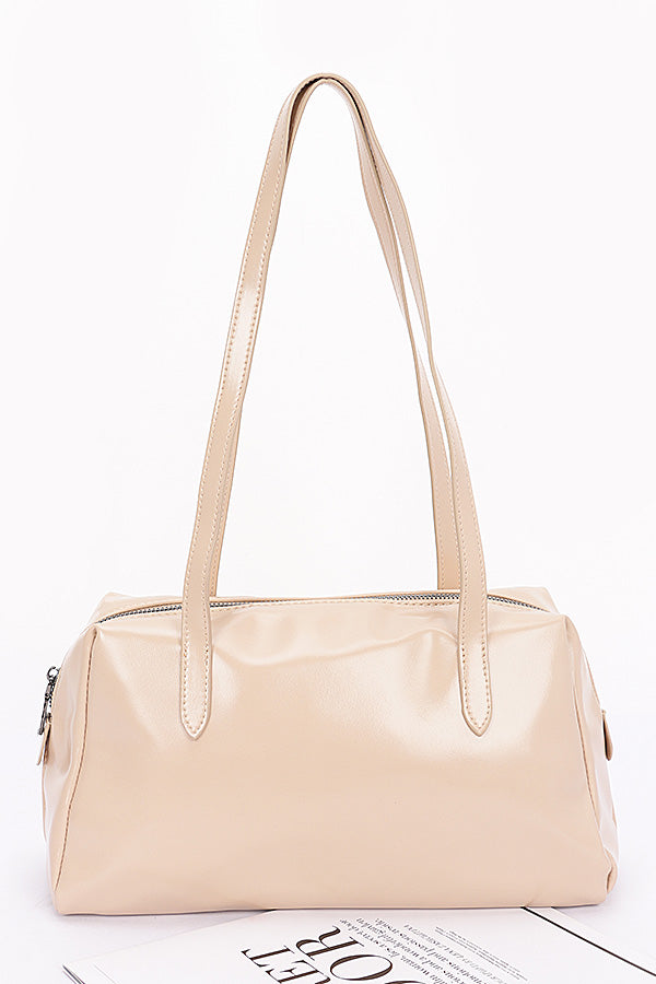 Set of 3 Faux Leather Sport Bags in Beige Color - Model 9546