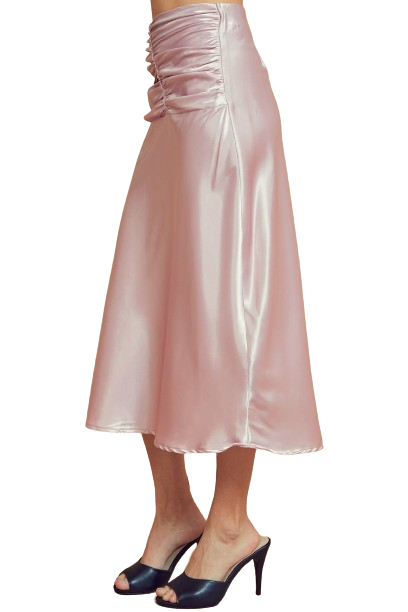 Pack of 6 Blush Satin Skirts with Waist Detail