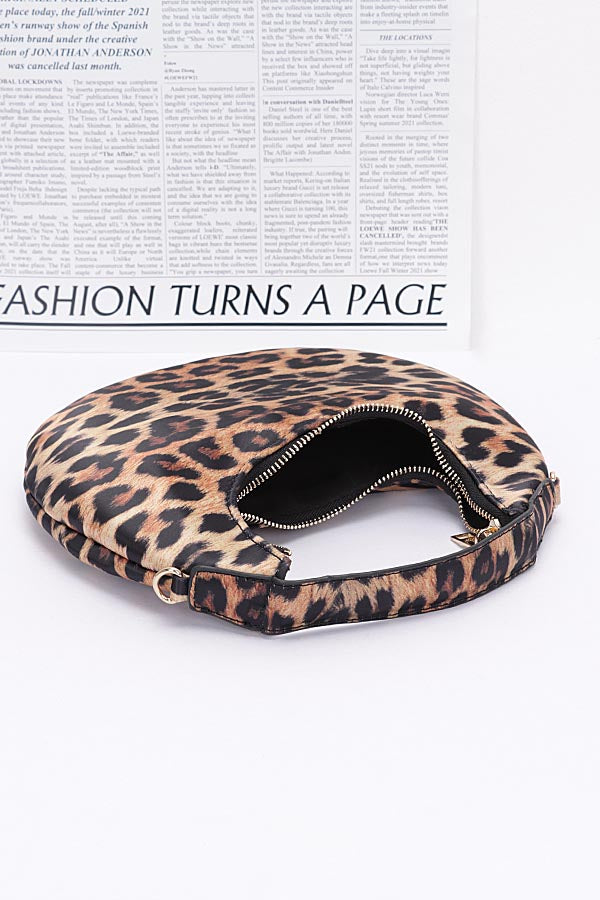 Set of 3 Stylish Nylon Leopard Hobo Bags