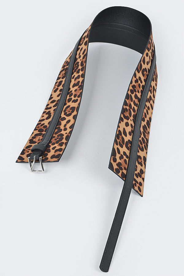 Pack of 6 Leopard Print Leo Corset Belts
